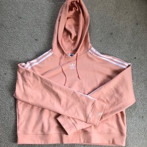 Adidas Hooded Cropped Sweatshirt